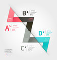 modern arrow origami style vector image vector image