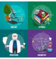 chemistry lab icon set vector image