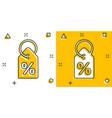 price tag icon in comic style label cartoon vector image