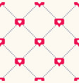 seamless geometric pattern with bright red vector image vector image