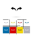undo and redo arrows icon vector image vector image