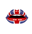 womans uk lips vector image