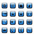 web icons set vector image vector image