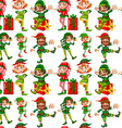 seamless christmas vector image