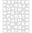 white puzzle vector image