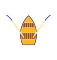 paddle boat icon vector image