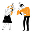 people are frustrated with something received vector image vector image