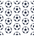 seamless pattern isolated on white football balls vector image