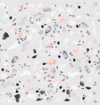 terrazzo texture flooring seamless pattern vector image