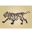 tiger ornament decoration vector image