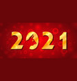 chinese new year 2021 ox header luxury vector image vector image