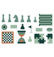 set of board games for the development vector image