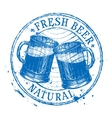 fresh beer logo design template shabby vector image vector image