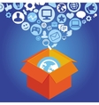 internet shopping concept vector image vector image