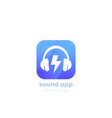 music and sound logo for apps vector image