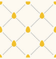 seamless easter pattern with flat eggs vector image