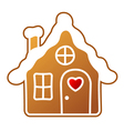 gingerbread home vector image vector image