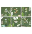 set of cards for congratulations on easter vector image vector image