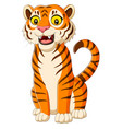 Cute baby tiger cartoon Royalty Free Vector Image