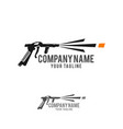 blasting gun logo logo sandblasting vector image