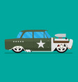 hotrod flat old school race car vector image