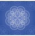 ornamental round lace pattern vector image