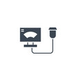 ultrasound related glyph icon vector image vector image