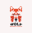 wolf vector image