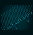 roller conveyor vector image vector image