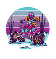 atv racing extreme sport vector image vector image