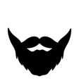 beard icon vector image