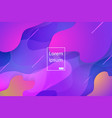 abstract geometric background fluid shape vector image vector image