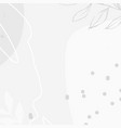 abstract white tone memphis social background vector image