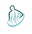 creative chiropractic vector image vector image