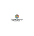 logo on which is an abstract image vector image vector image