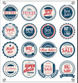 retro vintage badges and labels collection 2 vector image vector image