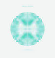 3d sphere made smooth moving particles vector image vector image