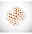 molecular structure vector image