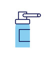 bottle of spray icon vector image vector image