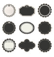 set of paper label emblem badge sticker vector image
