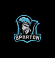 spartan logo template modern logo esport team vector image vector image