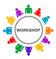 workshop icon vector image