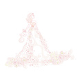 beautiful abstract bride vector image