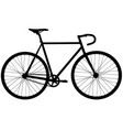 bicycle silhouette vector image