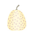 cute isolated doodle pumpkin with doodle ornament vector image vector image