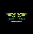 simple minimalist christian catholic jesus cross vector image vector image