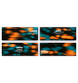 set of blurred background for banners and flyers vector image vector image