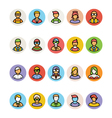 avatar icons 3 vector image