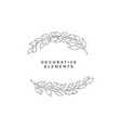 set floral design elements vector image