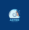 astro abstract sign emblem icon or logo vector image vector image